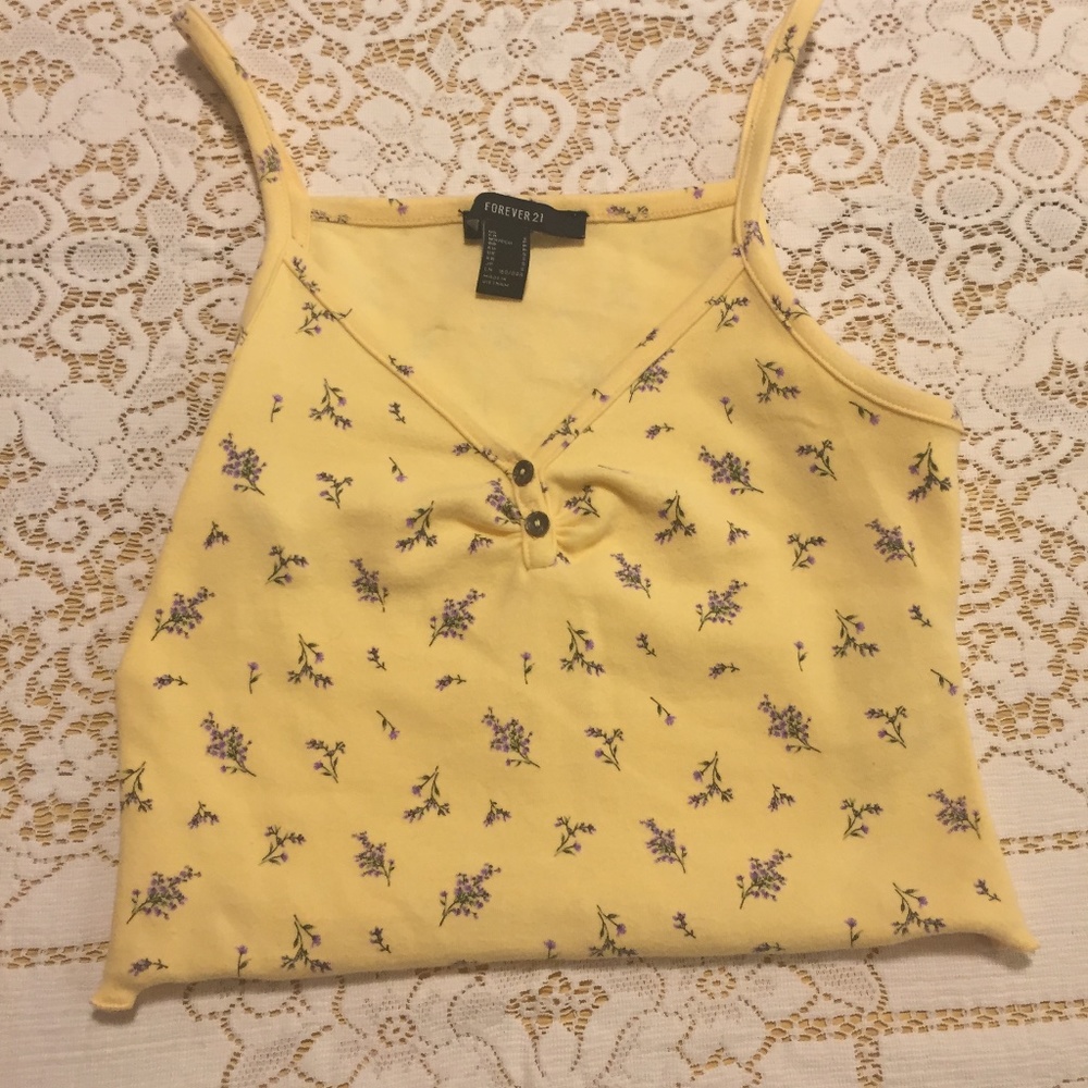 Floral print tank top